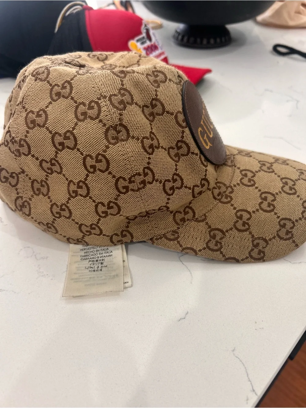 Gucci designer baseball